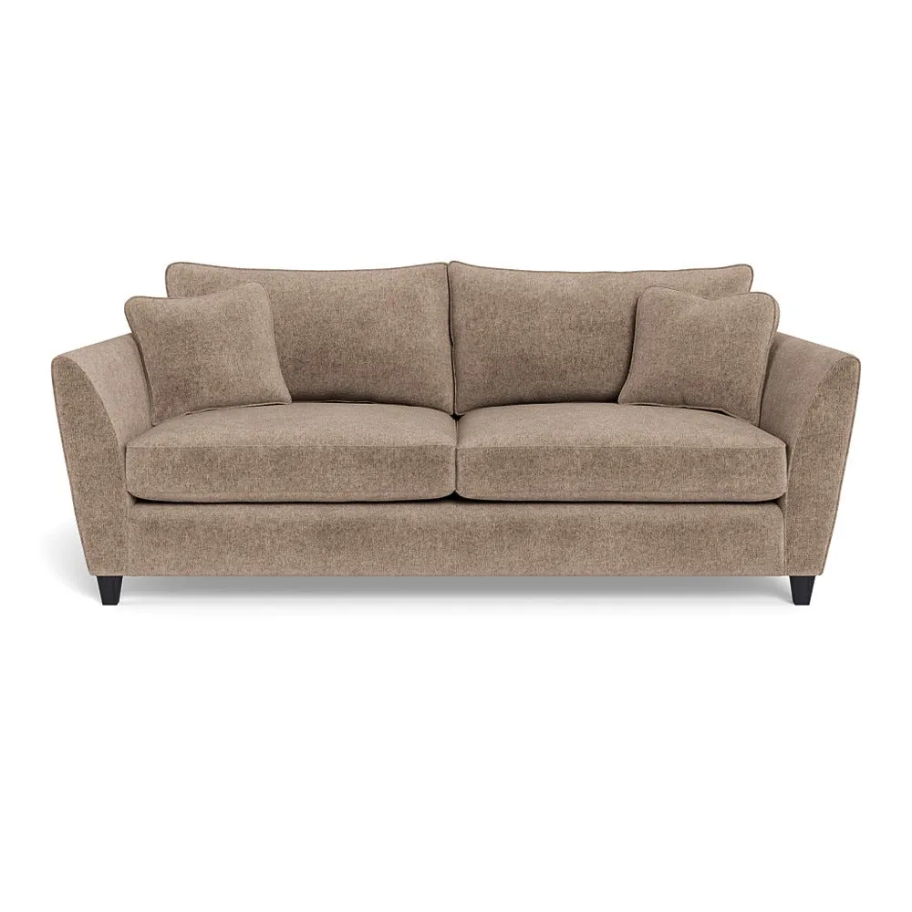 Heal's Torino 4 Seater Sofa Boucle Velvet Rocky Black Feet 1