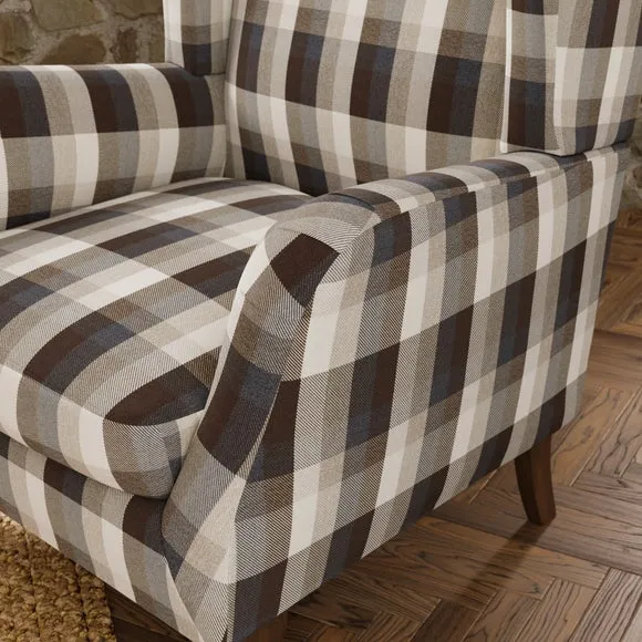 Charnwood Check Grande Armchair 4