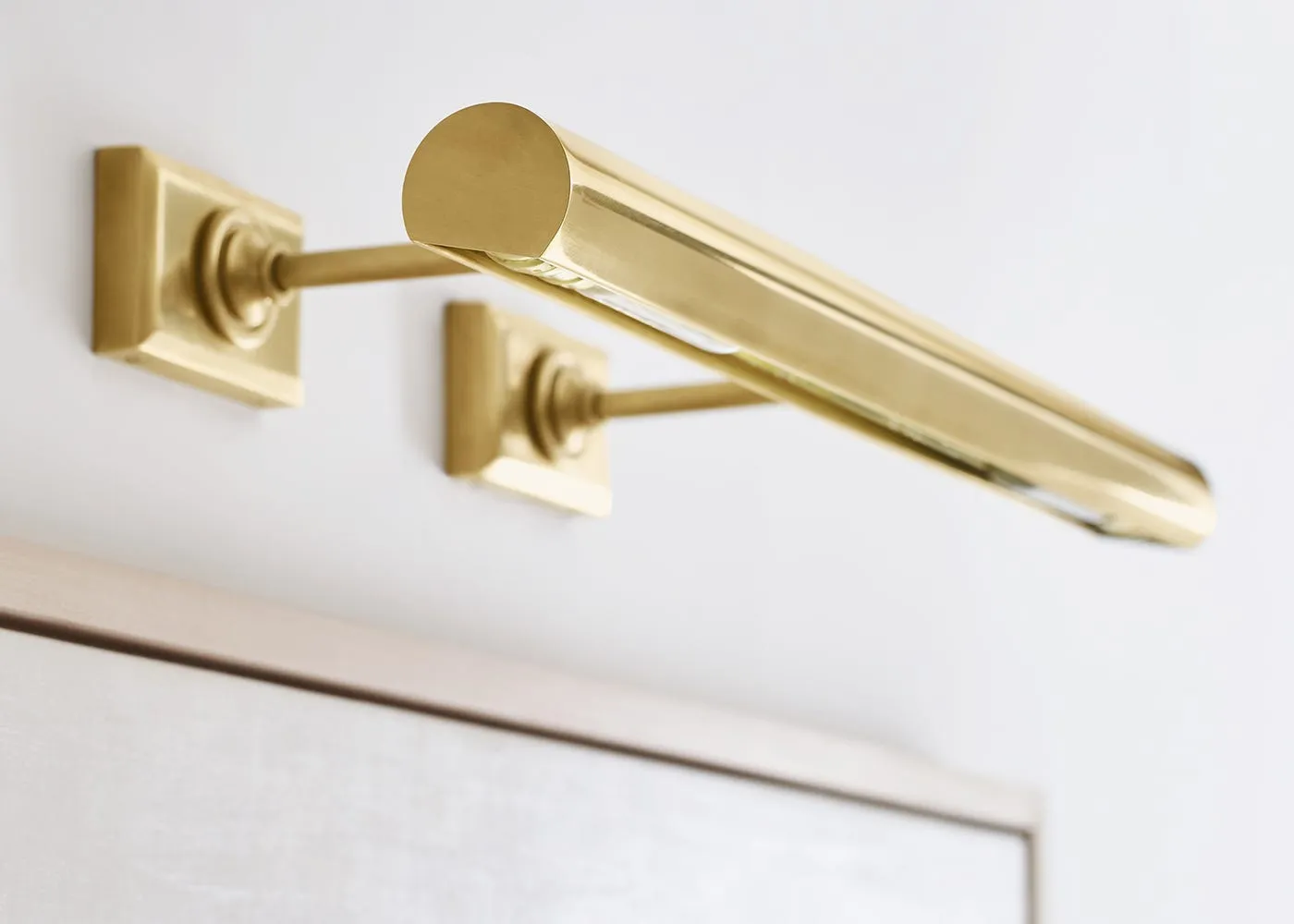 Visual Comfort Cabinet Maker's Picture Wall Light Antique Brass 24" 3