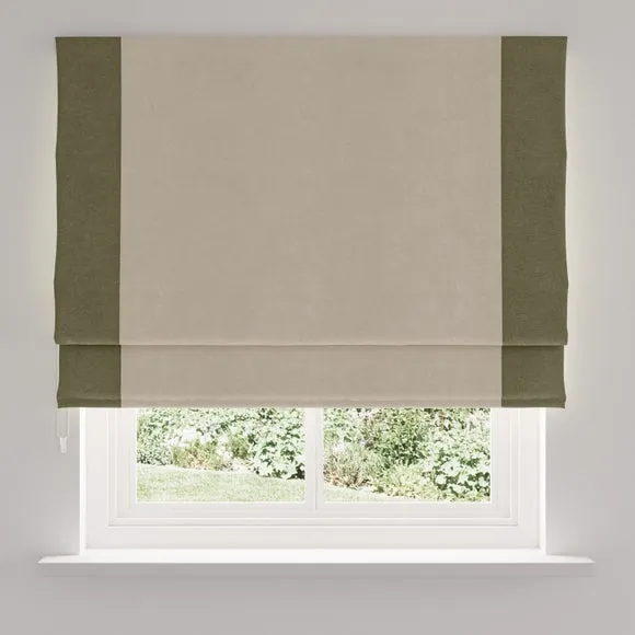 Luna Bordered Easy Chain Blackout Roman Blind 4