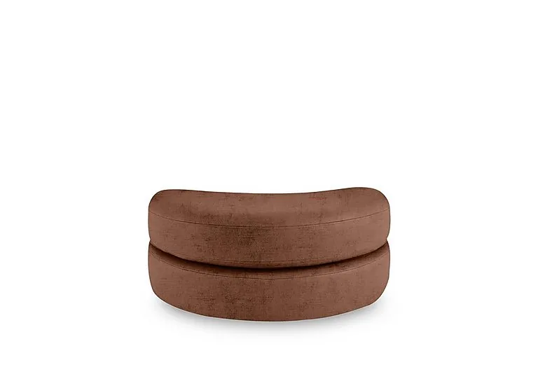 Primrose Half Moon Footstool - Brandy
