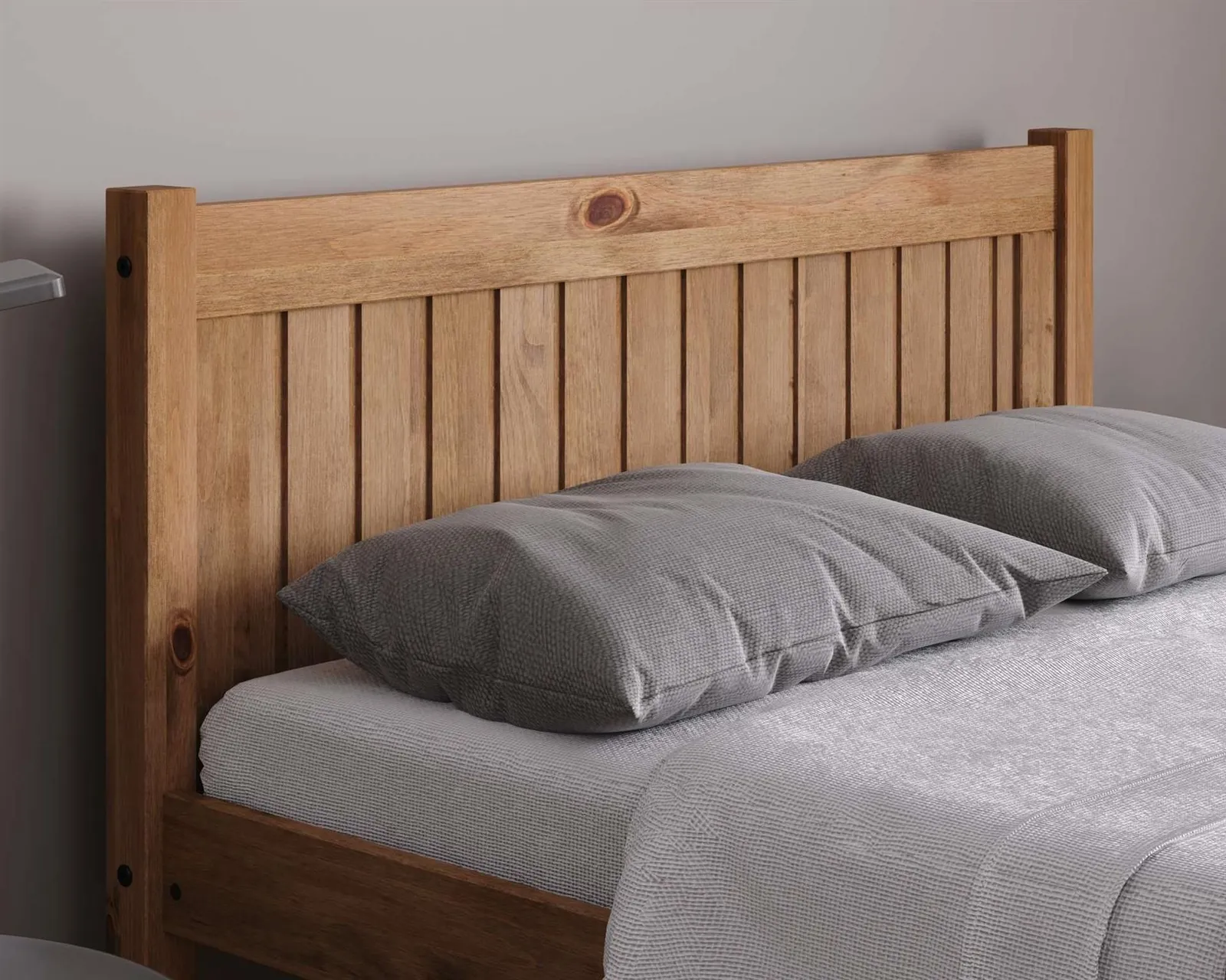 Birlea Pine Wood Small Double Bed & Mattress Bundle Rio Air Sleepsoul 120cm 4ft in Brown 3