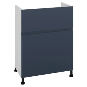 Wickes Lakemoor Navy Blue Slimline Depth Toilet Unit - 500mm