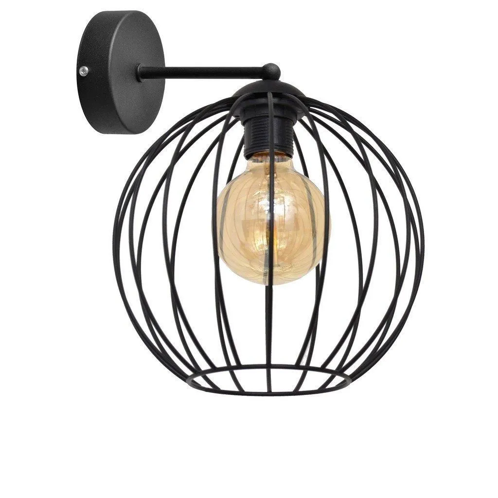 Netlighting Mercure Wall Lamp Black 26cm