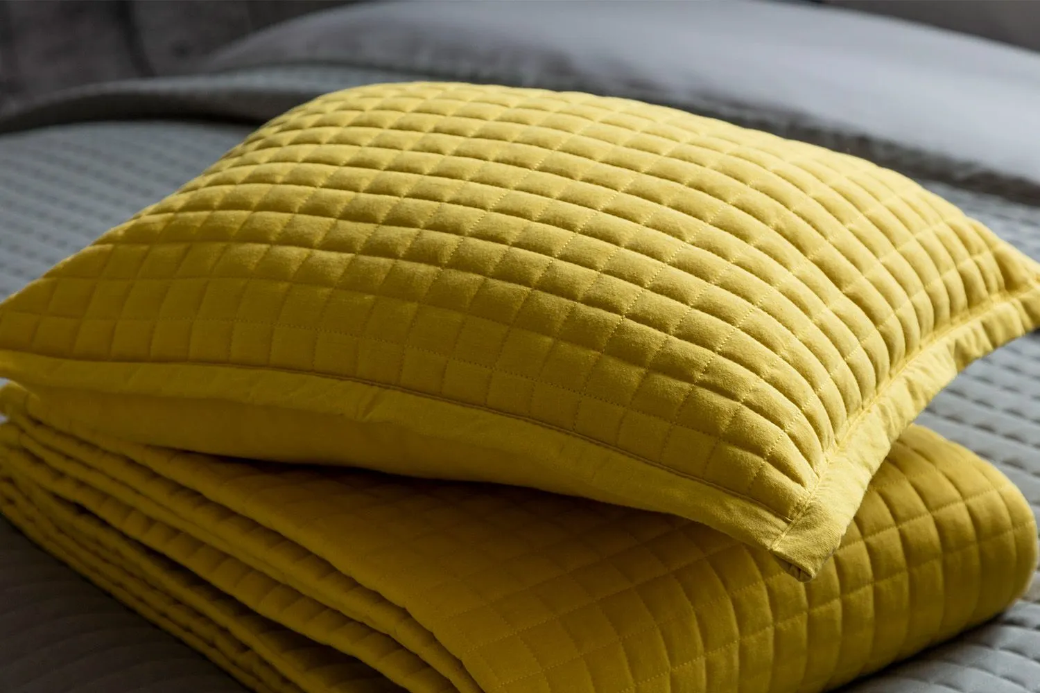 Belledorm Crompton Cushion 40cm X 50cm in Yellow 2