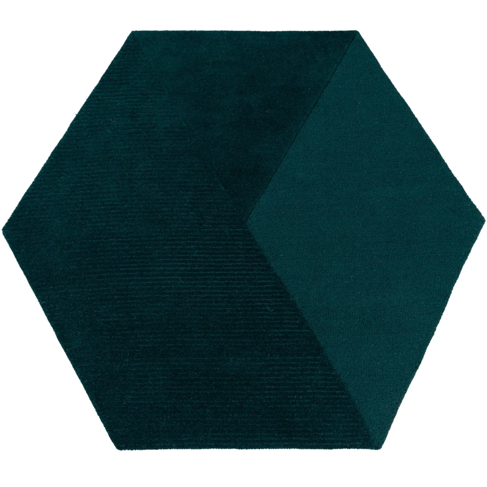 Rebel Wool Hexagon Rug Blue