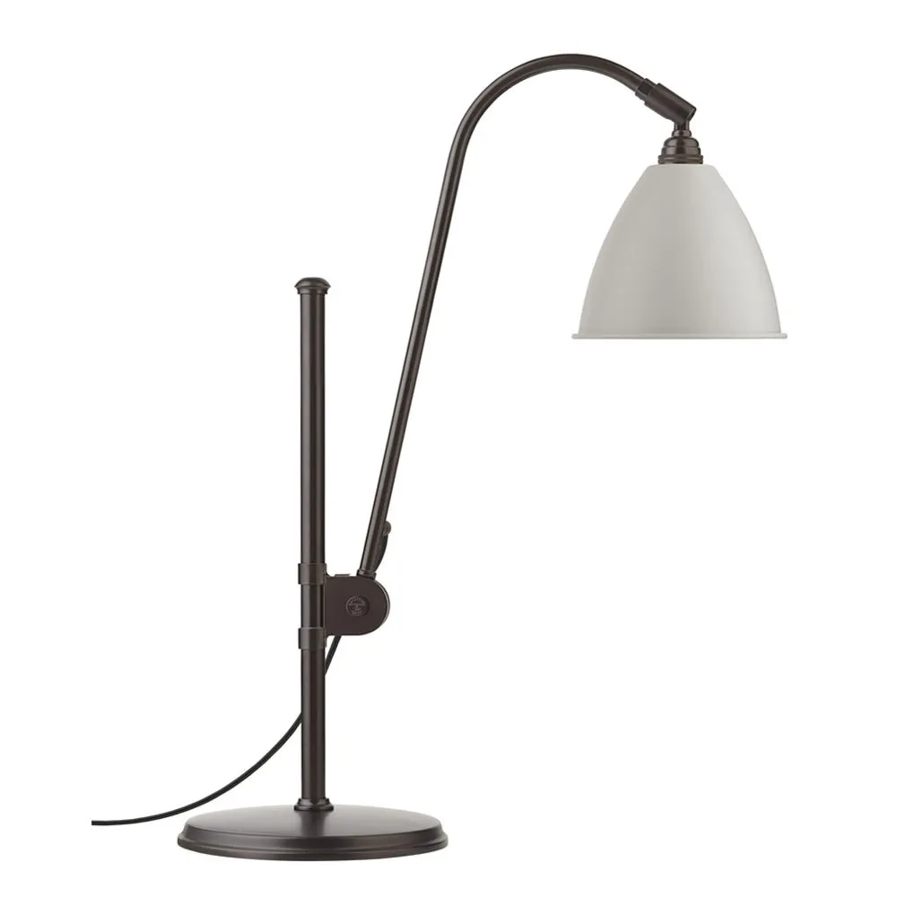Gubi Bestlite BL1 Table Lamp Black Brass Classic White Shade 2