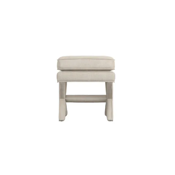 Rhode Linen Blend Footstool 4