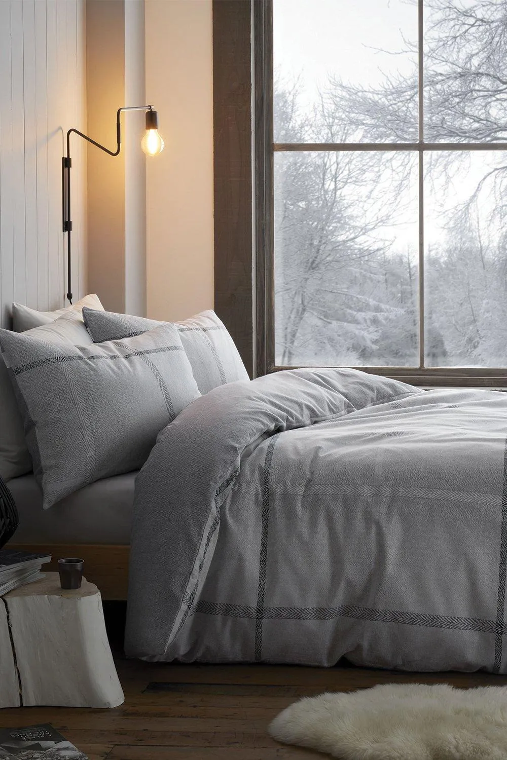 Brushed Berwick Tweed King Duvet Set