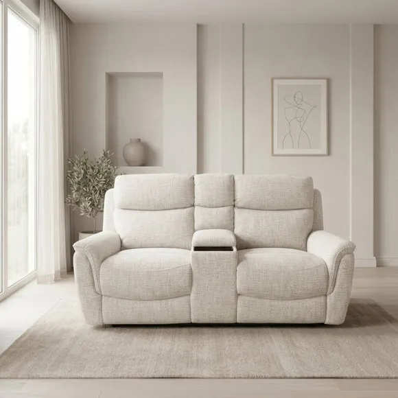 Elgin Power Recliner 2 Seater Sofa With Console 3