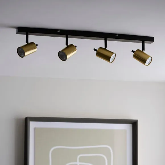 Carter 4 Light Semi Flush Spotlight Bar 2