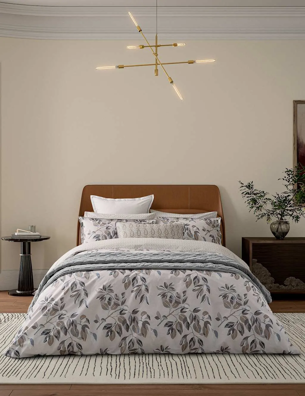 Bedeck of Belfast 2 Pack Pure Cotton Albany Pillow Cases Beige Mix