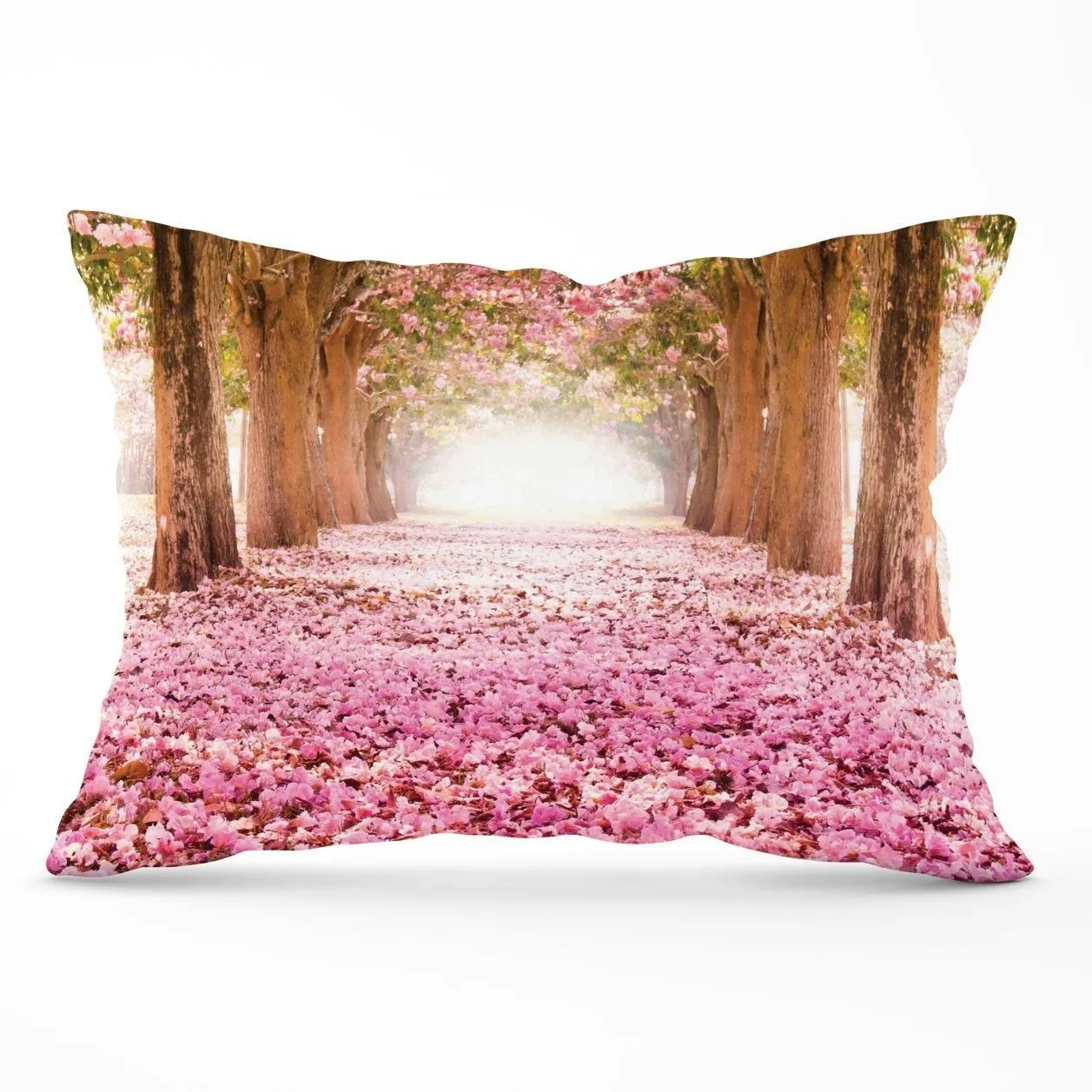 Warren Reed - Designer Pink Flower Tree Tunnel Cushions