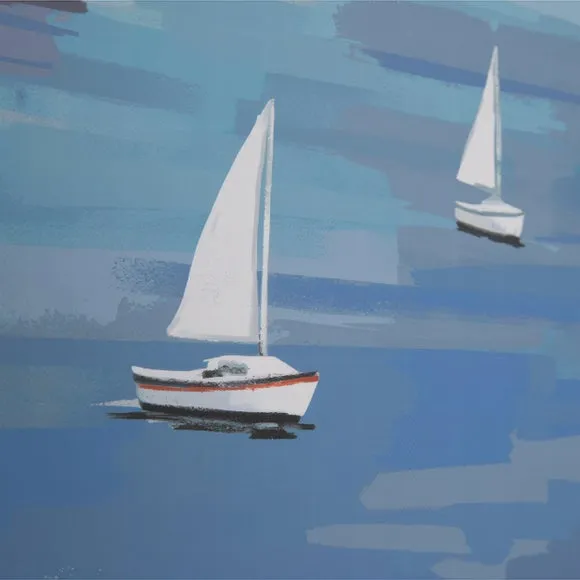 Cedar & Sage On the Breeze Framed Canvas 2