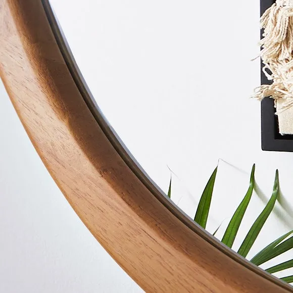 Pebble Wood Wall Mirror 2