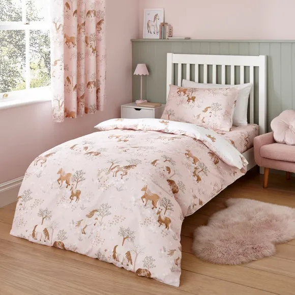 Pony Meadows Duvet Cover and Pillowcase Set