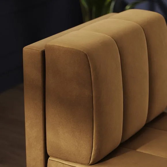 Amali Small Dining Bench, Matte Plush Velvet 3