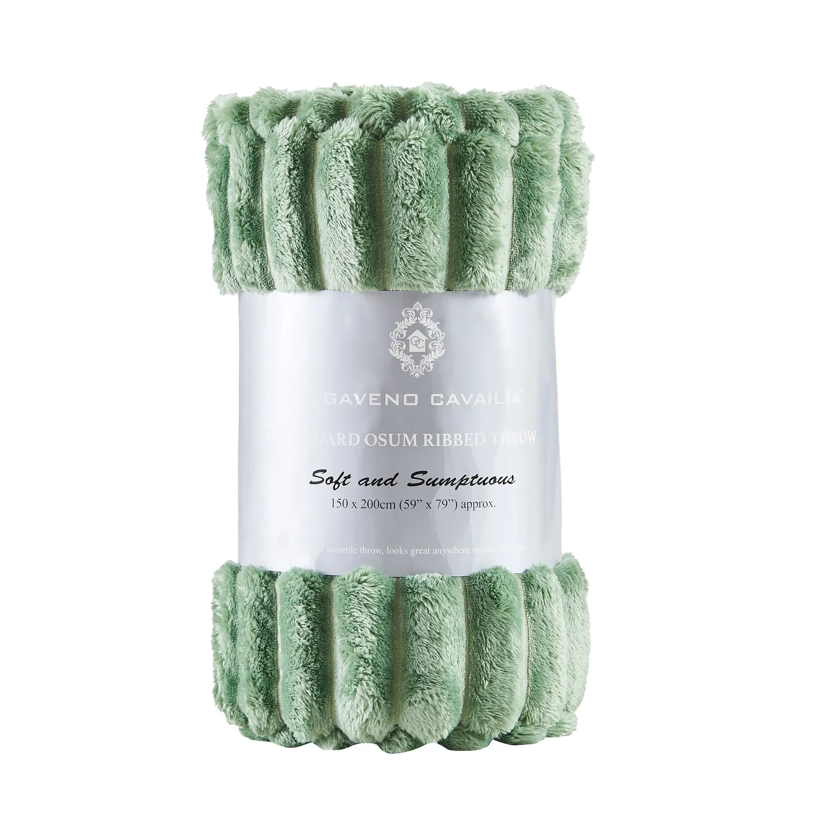 GAVENO CAVAILIA Osum Ribbed Throw in Green