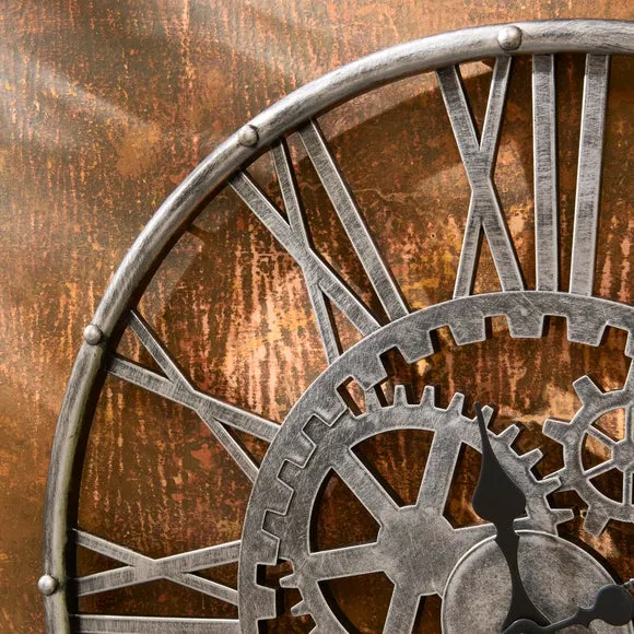 Cogs Indoor Outdoor Wall Clock 2