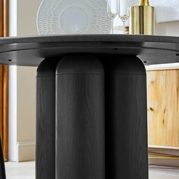 Alora 4 Seater Round Dining Table 2