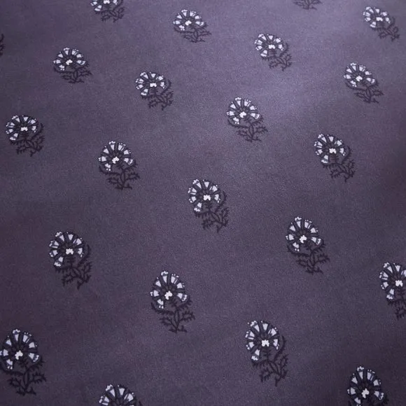 Ashwin Floral Blockprint Duvet Cover and Pillowcase Set 6