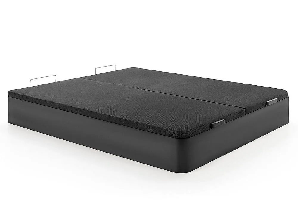 Vente-unique Ottoman Storage Bed Base - 180 X 200 Cm - Matt Black - HESTIA By YSMÉE 5