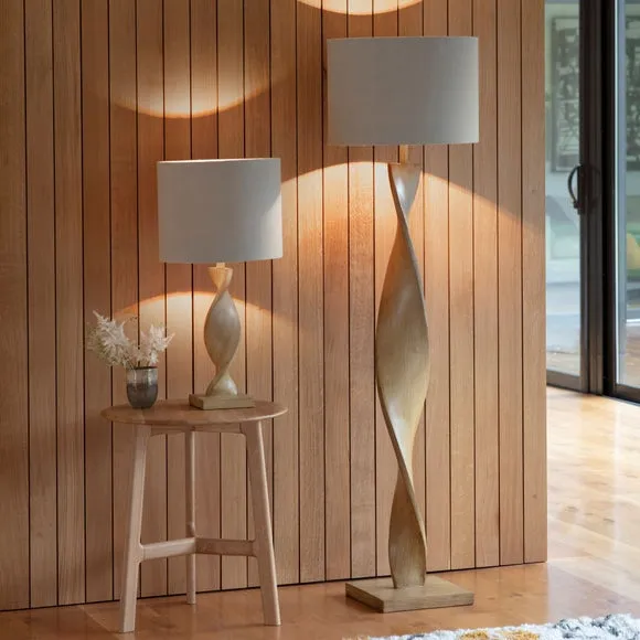 Ensora Lighting Lincoln Table Lamp, Brown 6