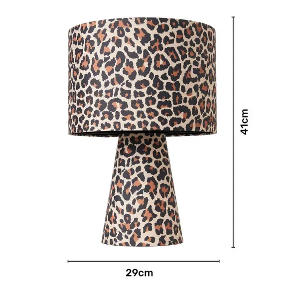 Kat Leopard Print Table Lamp 6