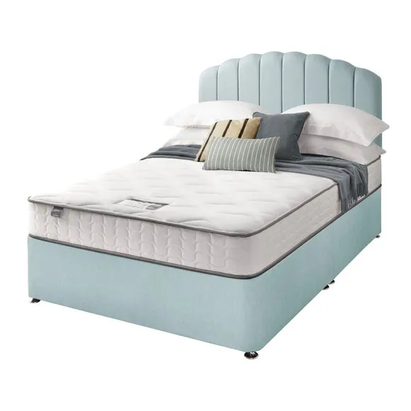 Silentnight Divan Bed With Fabric Merlin Headboard and 800 Pocket Sprung Mattress 2