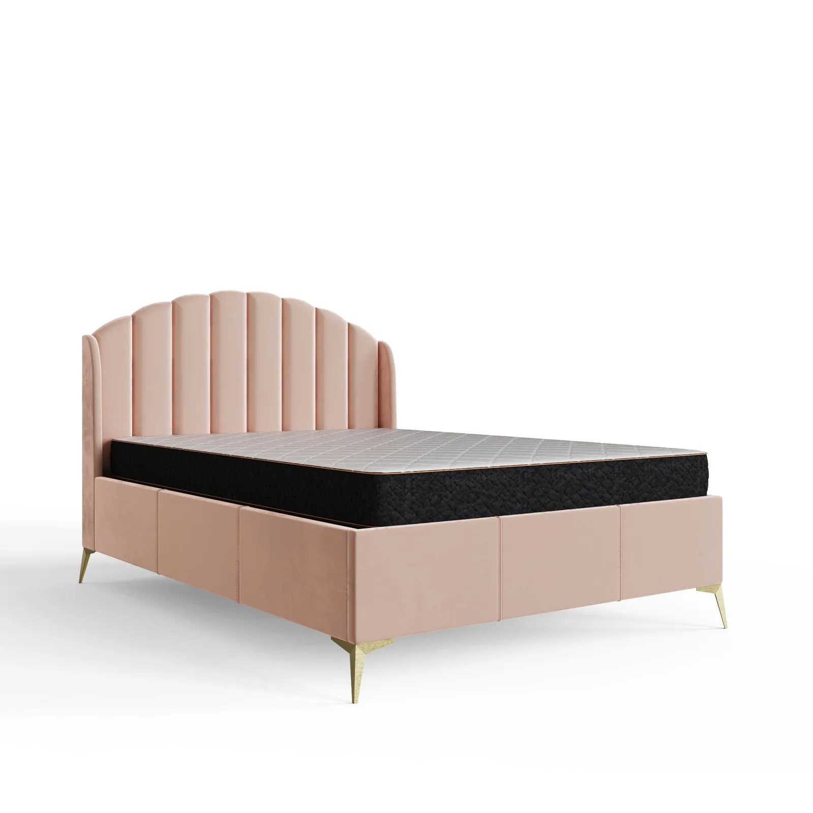 GFW Pettine End Lift Ottoman Storage Bed in Pink 5