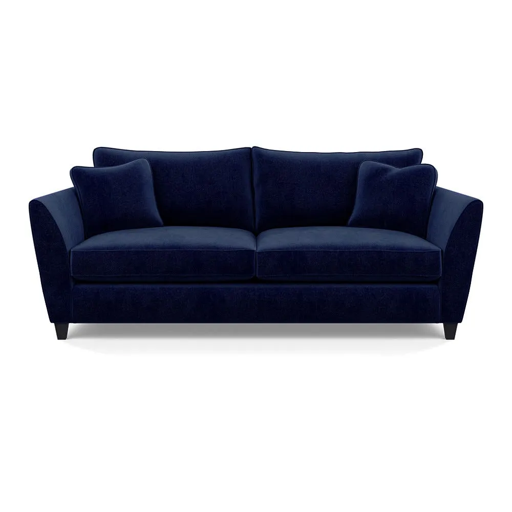 Heal's Torino 4 Seater Sofa Smart Luxe Velvet Midnight Black Feet 1