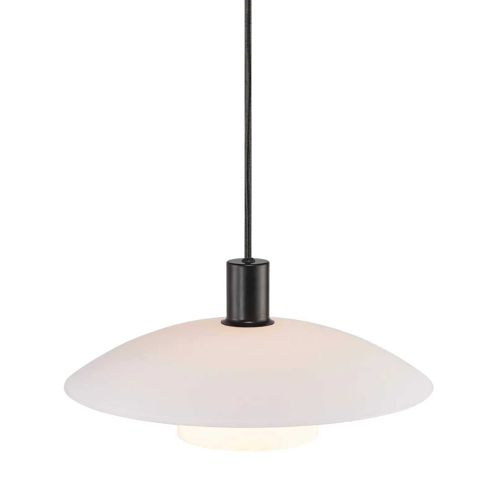 Nordlux Verona Pendant Light Black Glass Dining Room E27 Mains 39cm 3