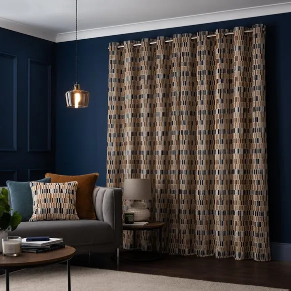 Pelosa Cut Velvet Eyelet Curtains 4