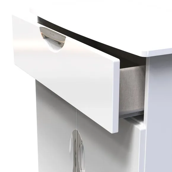 Rowe 2 Door 1 Drawer Small Sideboard 6
