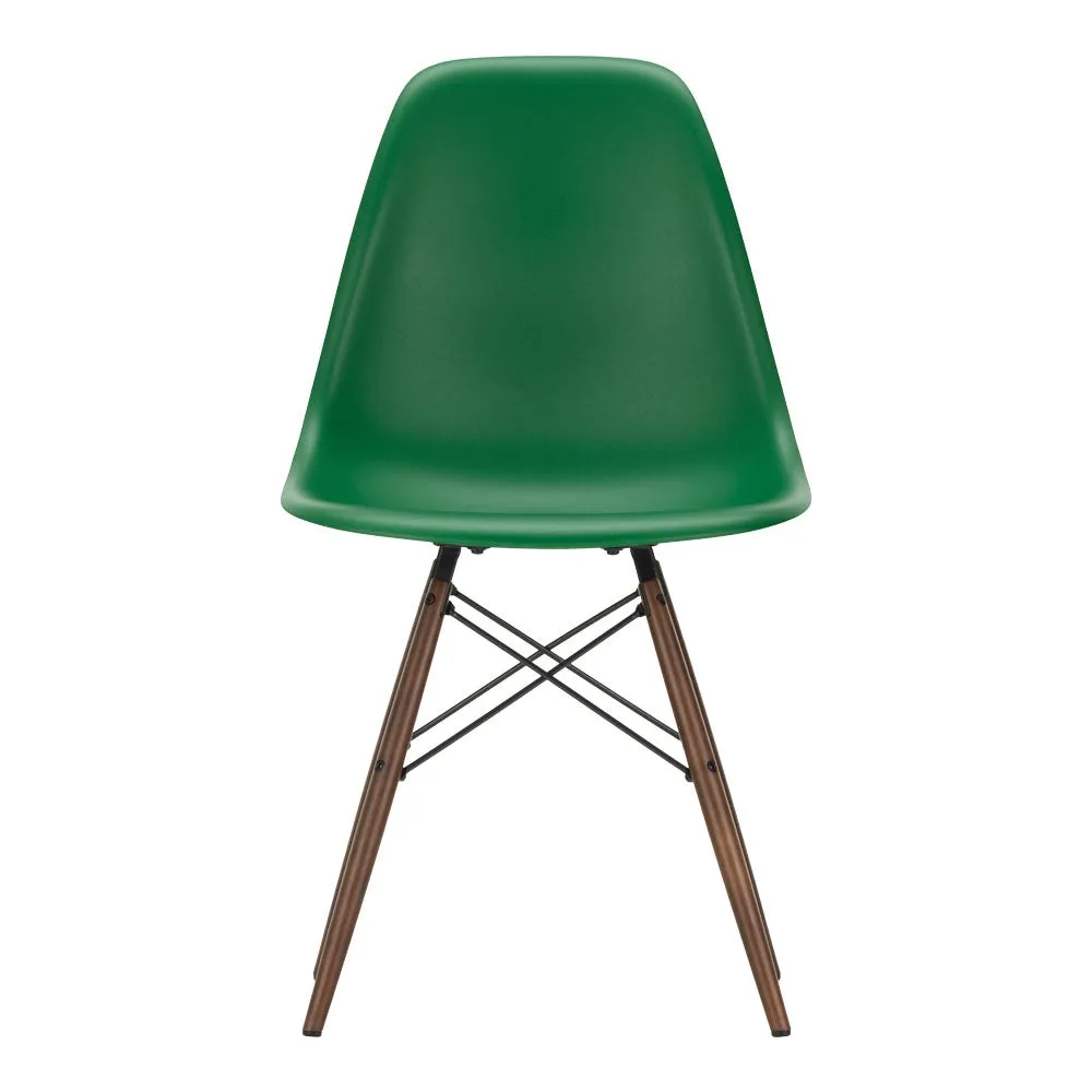 Vitra Eames DSW Chair RE in Emerald with 95 Dark Maple Base 05 Glides 1