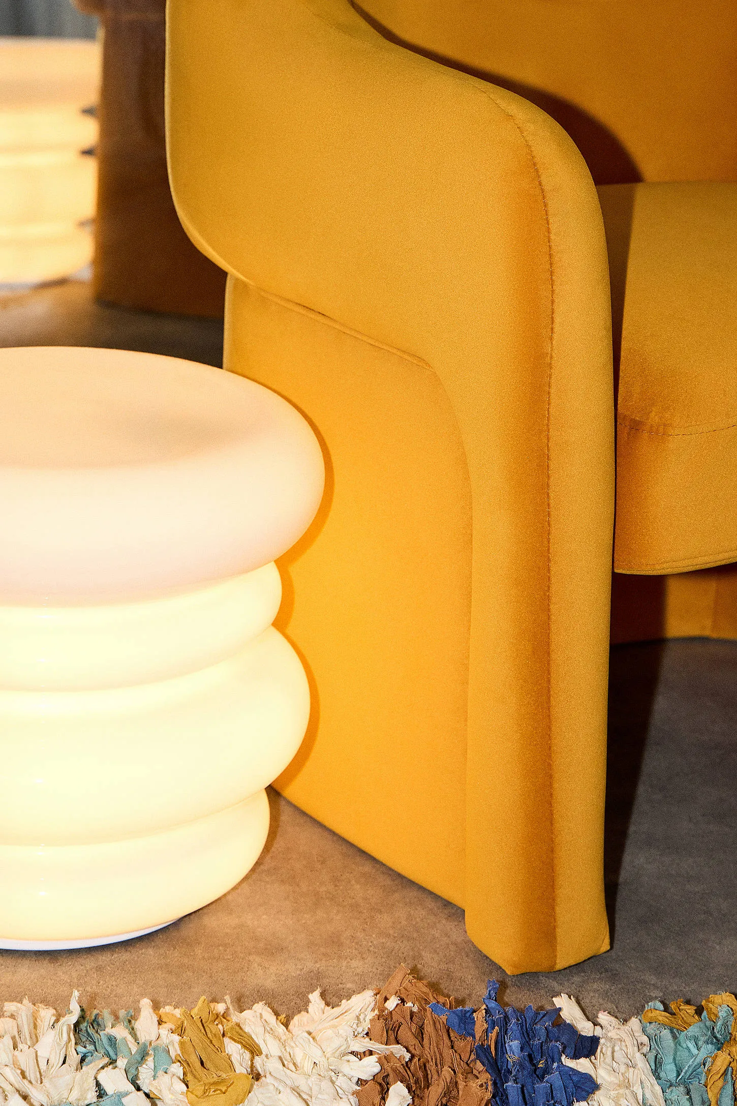 Skye Armchair Mustard - Orange L: 71 x W: 74 x H: 77 cm 2