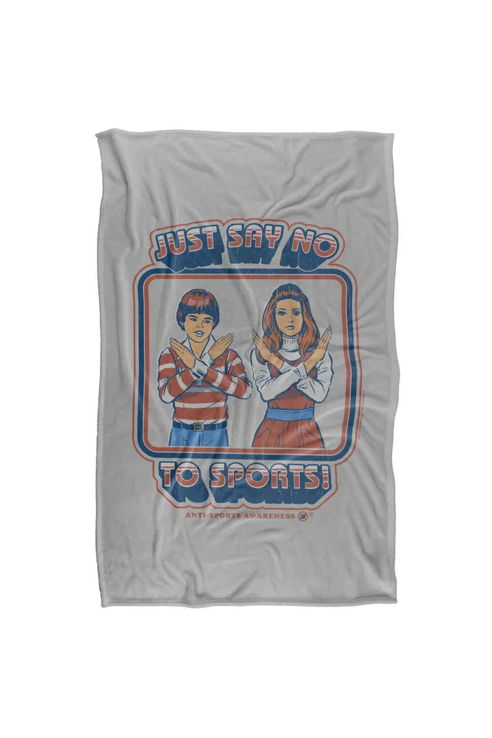 Steven Rhodes Say No To Sports Silky Touch Super Soft Throw Blanket