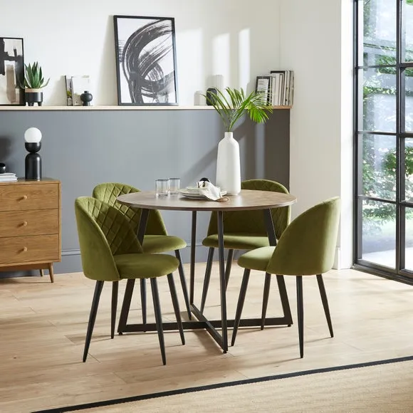 Brayden 4 Seater Round Dining Table 2