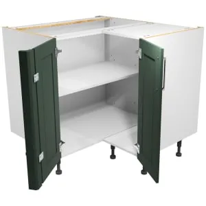 Wickes Ohio Forest Green Shaker Corner Base Unit - 925mm 2