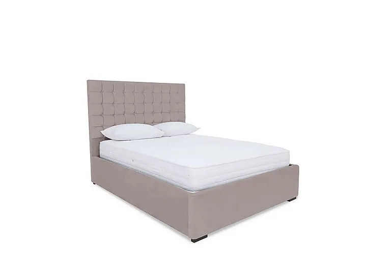 Dice Ottoman Bed Frame - Small Double - Plush Lilac