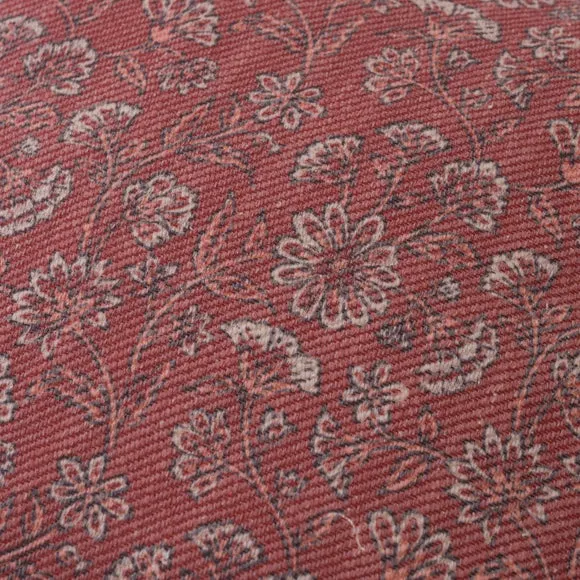 Paisley Burgundy Square Cushion Cover 2