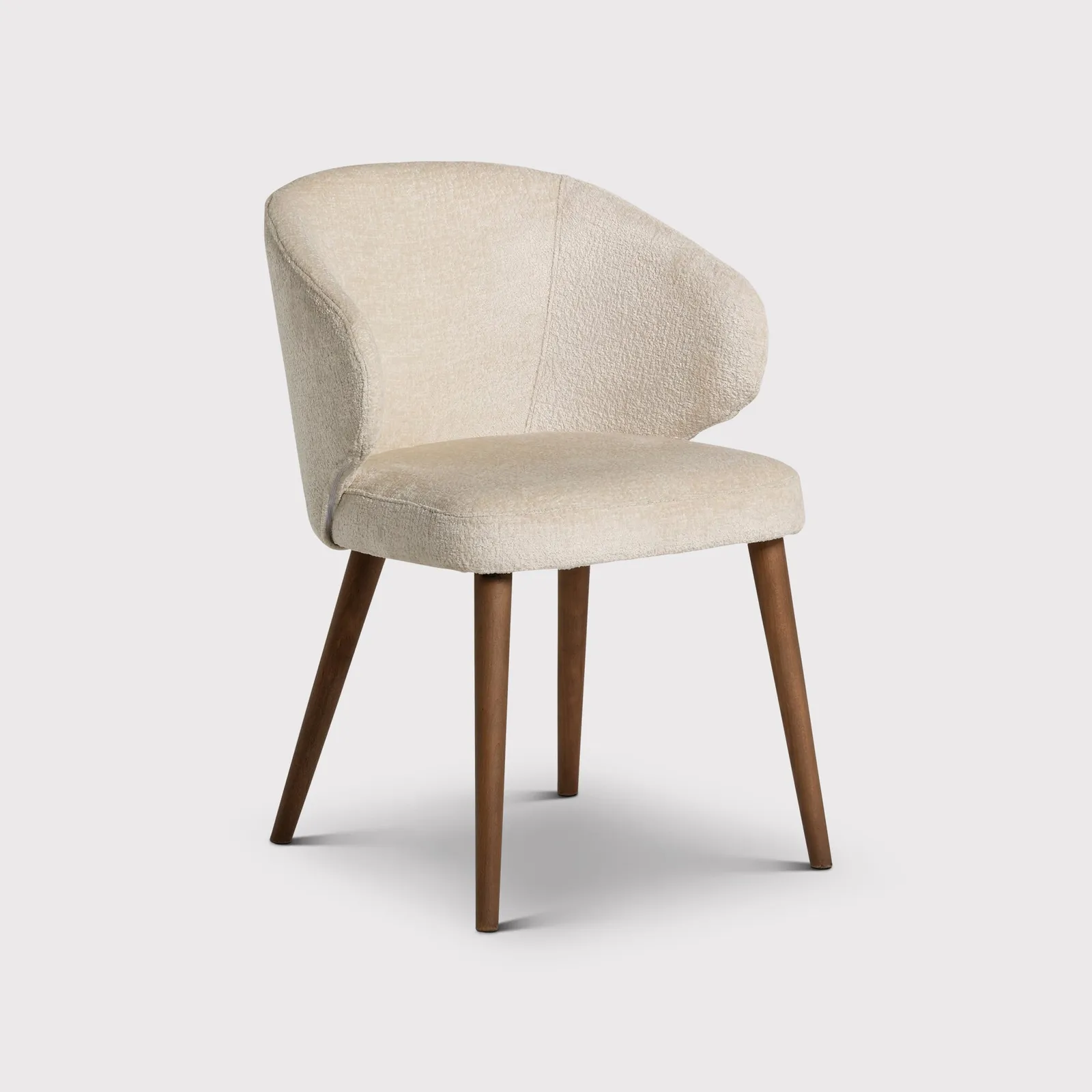 Pure Furniture Minerva Dining Chair With Wooden Legs, Neutral Fabric | Barker & Stonehouse 2