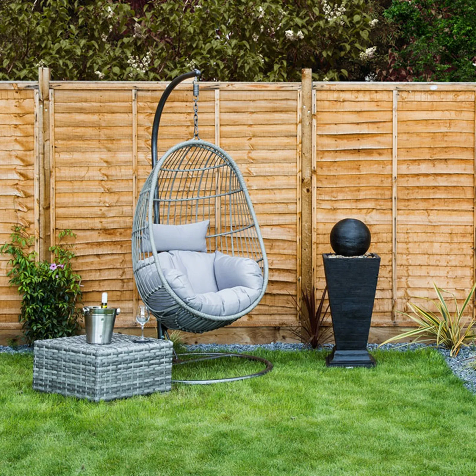 Rattan Egg Shaped Swing Chair