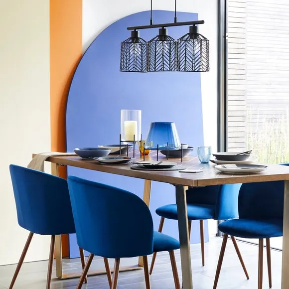 Return - Siena 3 Light Diner Ceiling Light 6