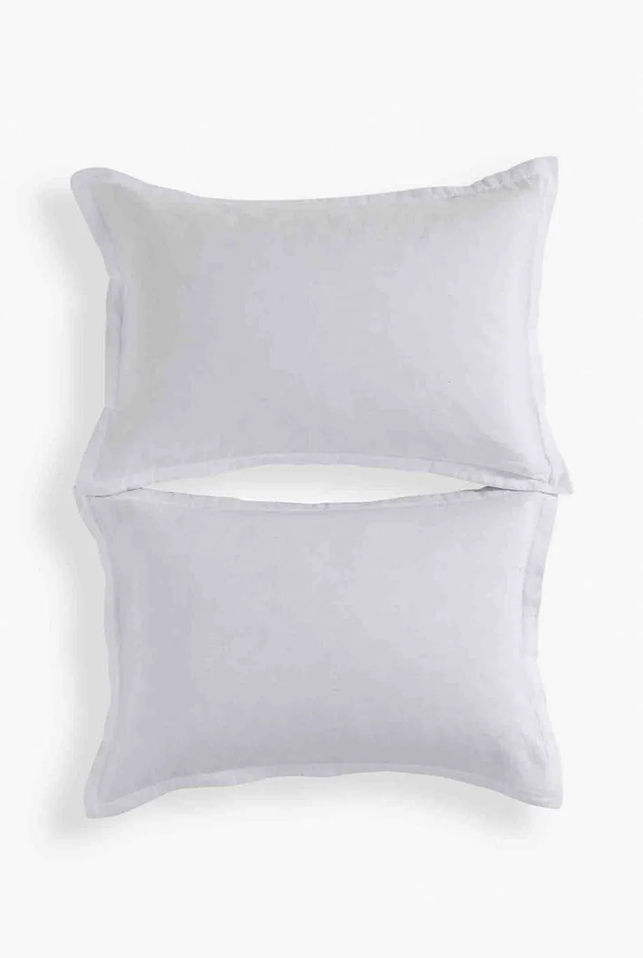 CHRISTY Double Layered Relaxed Retreat Luxury Cotton King Pillowcase Pair in White 3