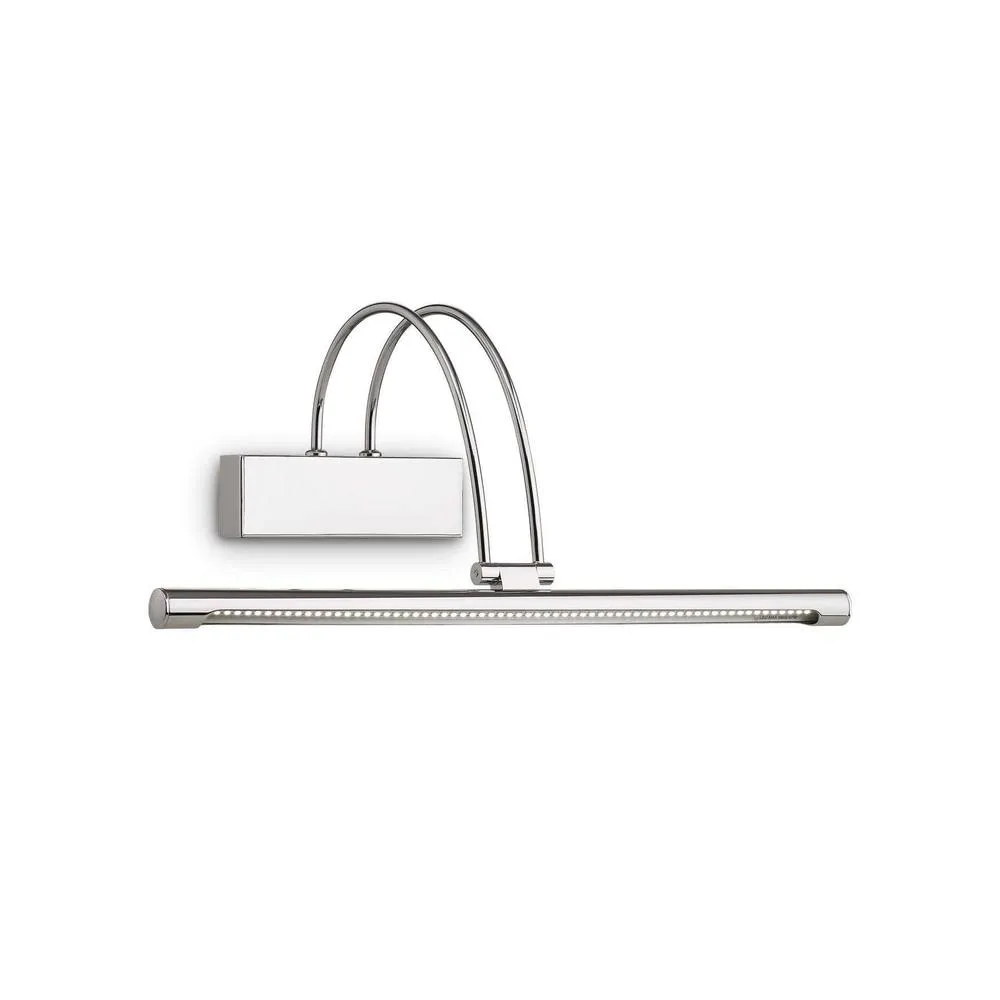 Netlighting Bow LED Medium Picture Wall Light Chrome in Grey