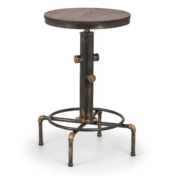 Rockport Pipework 4 Seater Round Bar Table 2