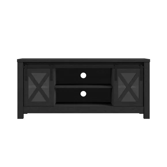 Clover TV Unit for TVs up to 55", Black Glass 2