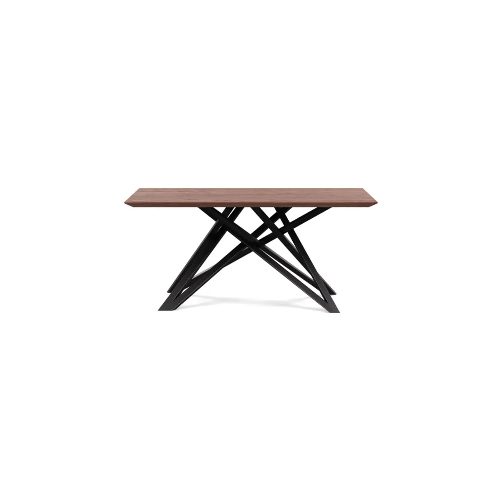 Heal's Vienna Dining Table 160x100cm Oiled Walnut Chamfered Edge Filled 1