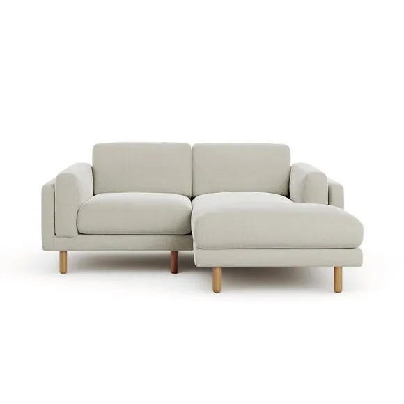 Newton Chenille Soft Texture Corner Chaise Sofa 2